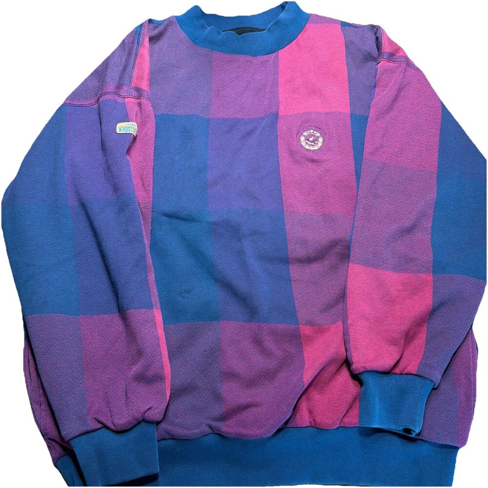 Vintage Gore XCR Robert Trent Jones Golf Club Plaid Pullover Sweatshirt XXL